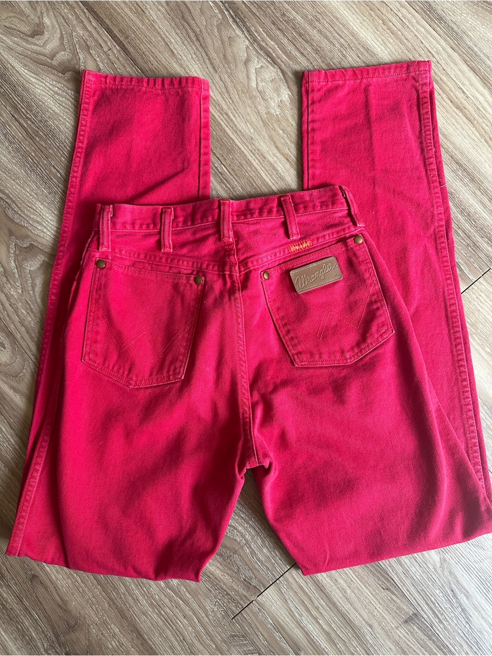 Vintage Wrangler 14MWZMR Red Cowboy Cut High Rise Jeans USA 9x34
